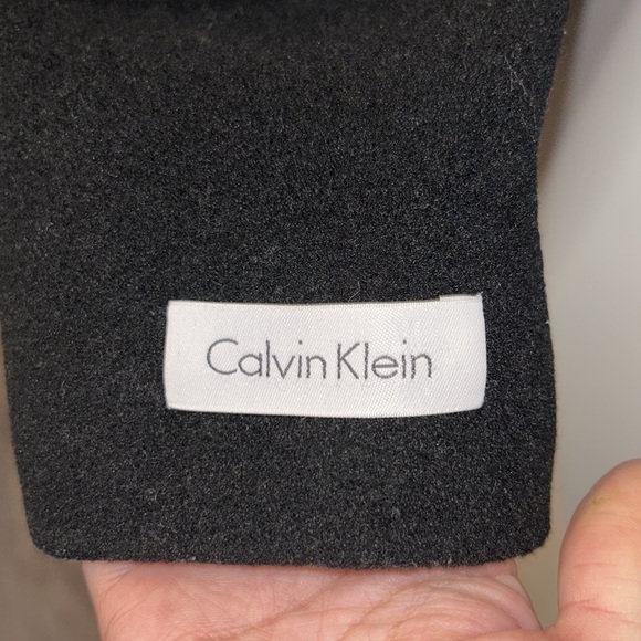 Calvin Klein Shawl Collar Black Coat NWT | 3 Button | Size 10 | 31” Length - Picture 6 of 10